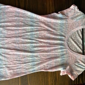 Maurices Pink and Blue Short Sleeve Tee